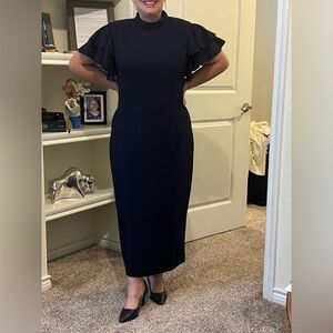 Dark blue party dress